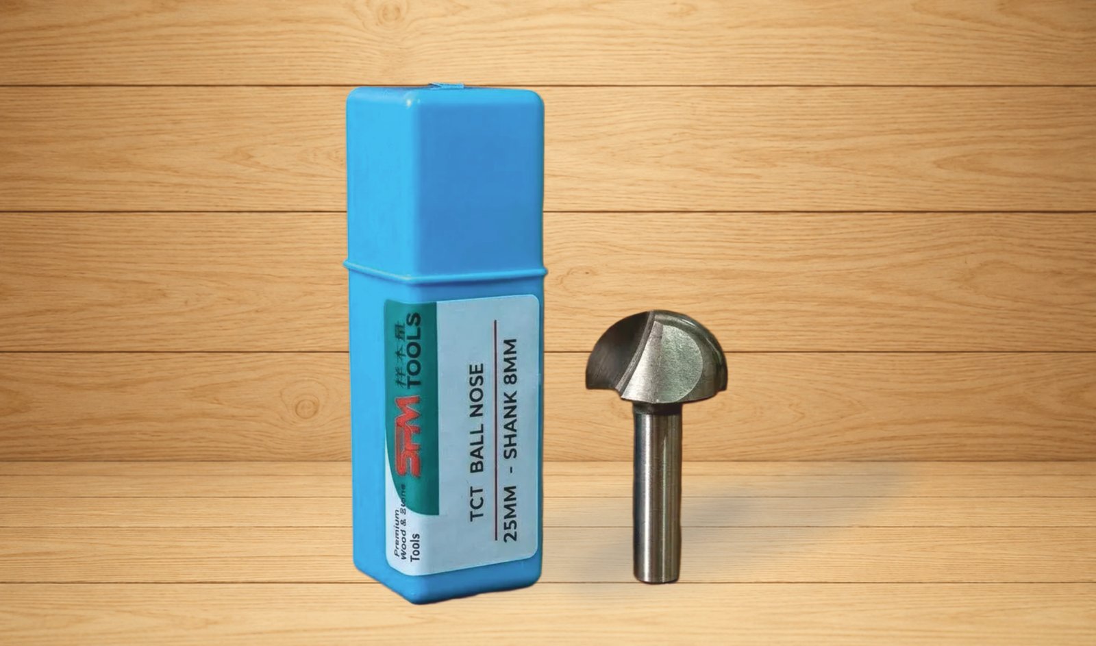 TCT BALL NOSE 25MM SHANK 8MM